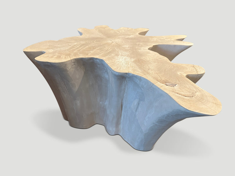 Amorphous Bleached Teak Coffee Table