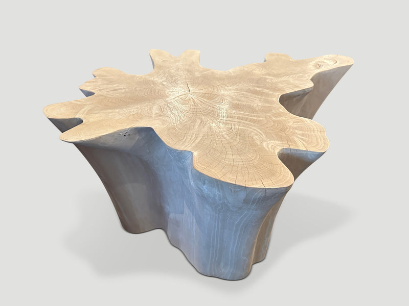Amorphous Bleached Teak Coffee Table