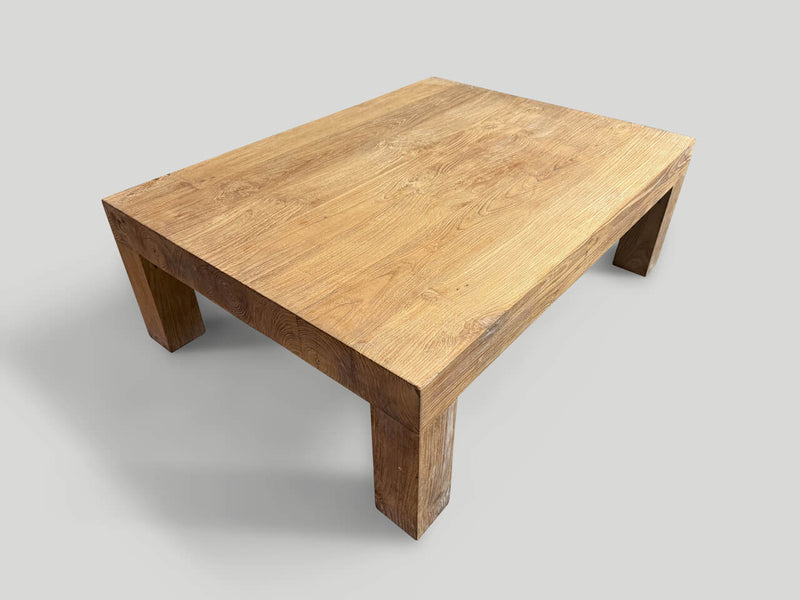 Minimalist Natural Teak Coffee Table