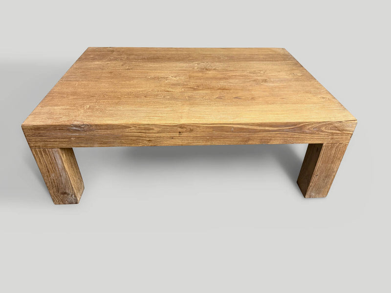 Minimalist Natural Teak Coffee Table