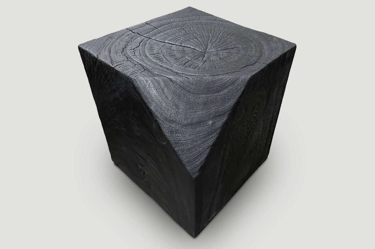 Modular Charred Side Table