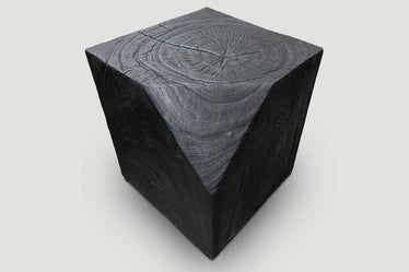 Modular Charred Side Table