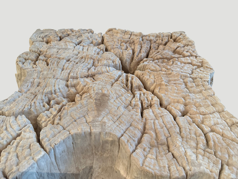 Impressive Sculptural Teak Side Table or Coffee Table