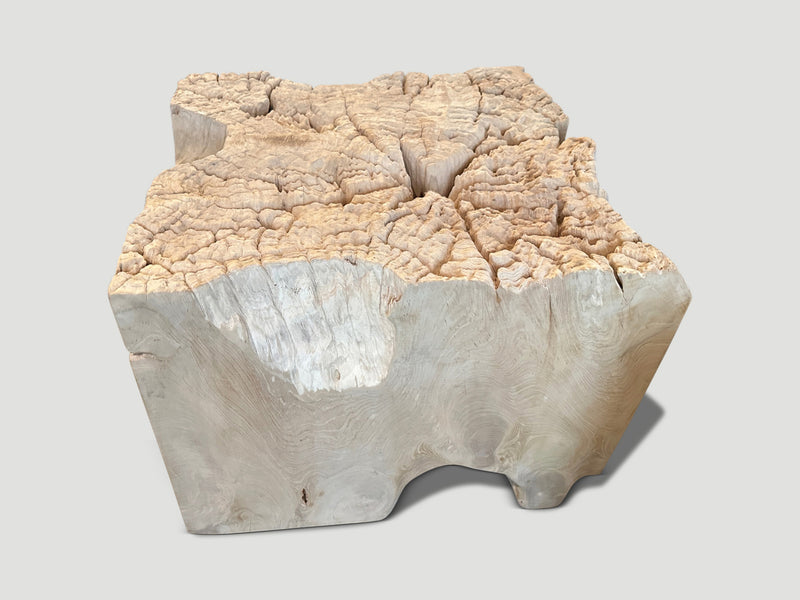 Impressive Sculptural Teak Side Table or Coffee Table