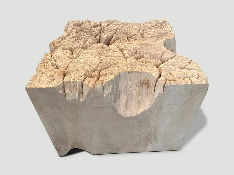 Impressive Sculptural Teak Side Table or Coffee Table
