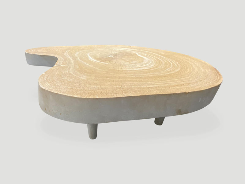 Amorphous Single Slab Mid Century Modern Coffee Table
