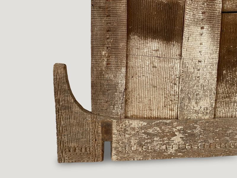 Ancient Hand Carved Wood Panel