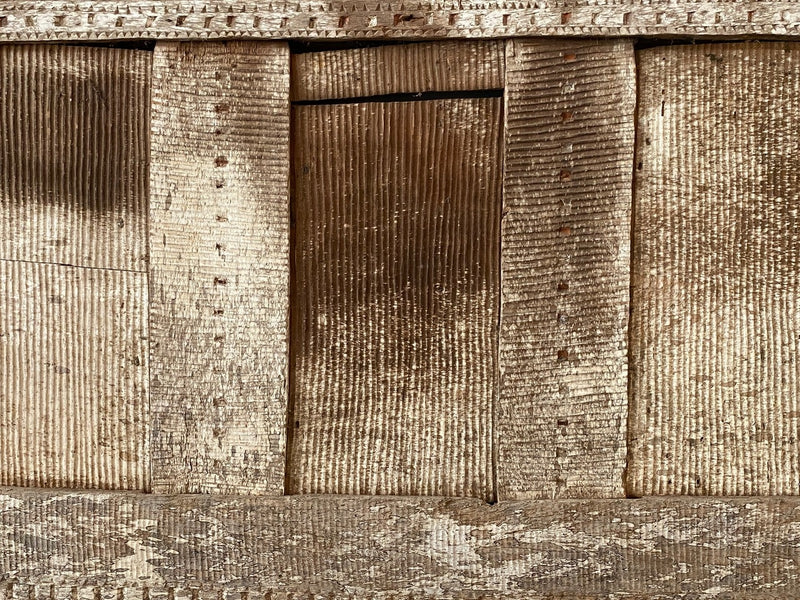 Ancient Hand Carved Wood Panel