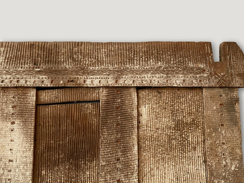 Ancient Hand Carved Wood Panel