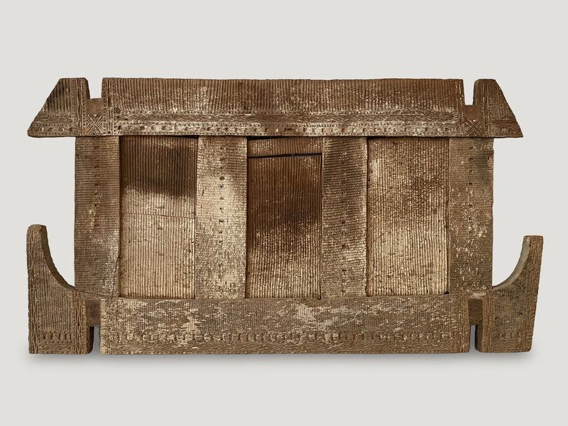 Ancient Hand Carved Wood Panel
