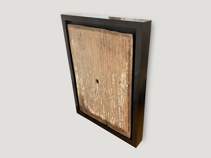 Framed Antique Hand Carved Panel
