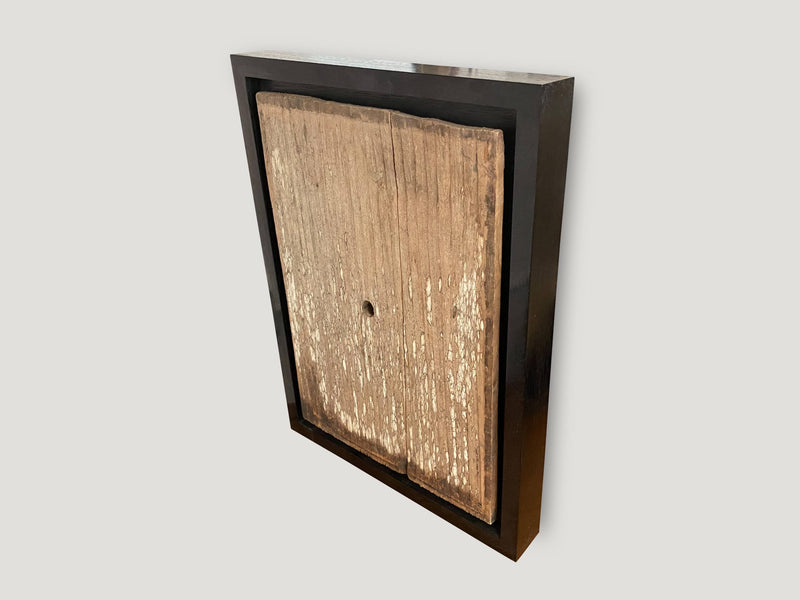 Framed Antique Hand Carved Panel
