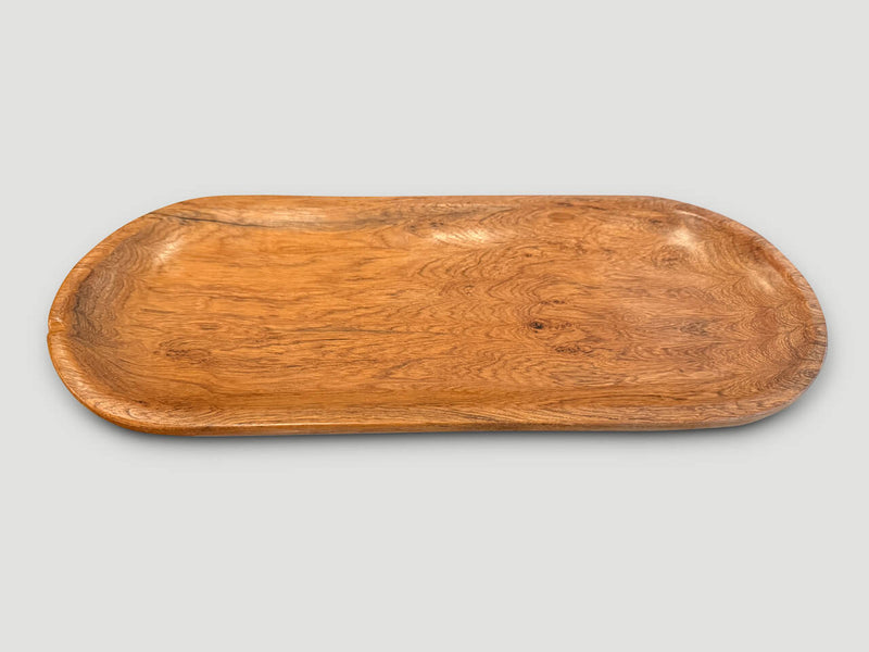 Oval Teak Wood Platter