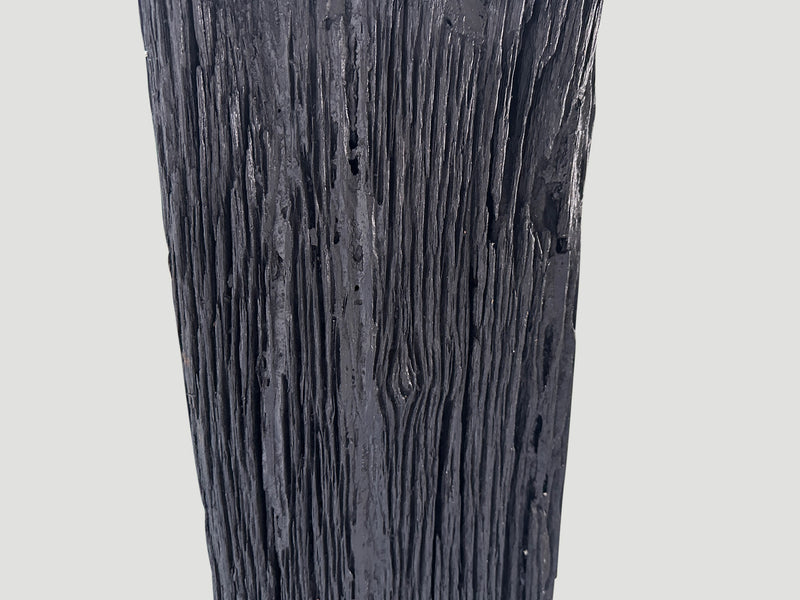 Charred Iron Wood Frame Mirror