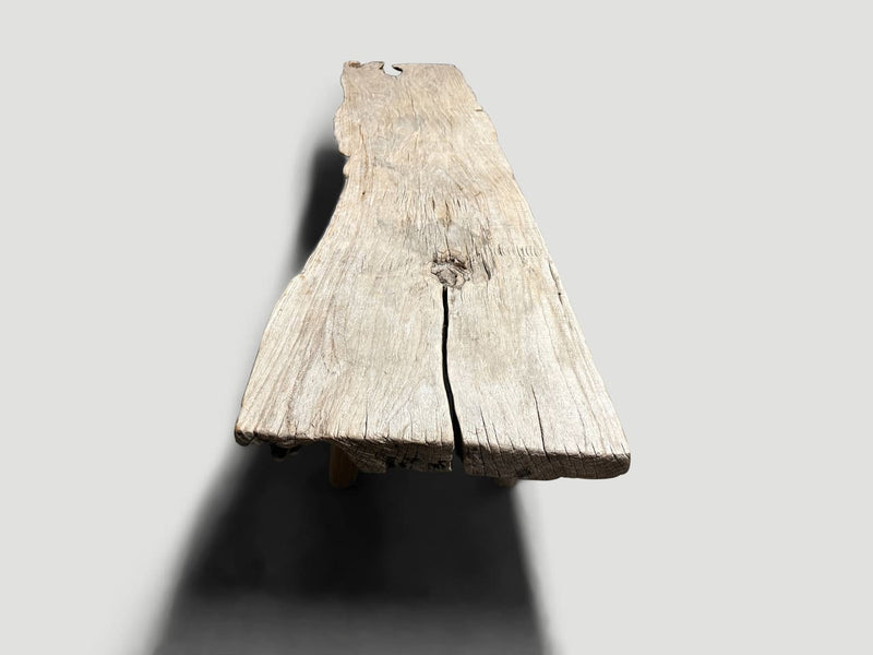 Sculptural Antique Bench