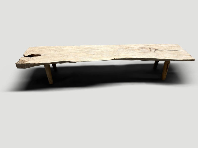 Sculptural Antique Bench