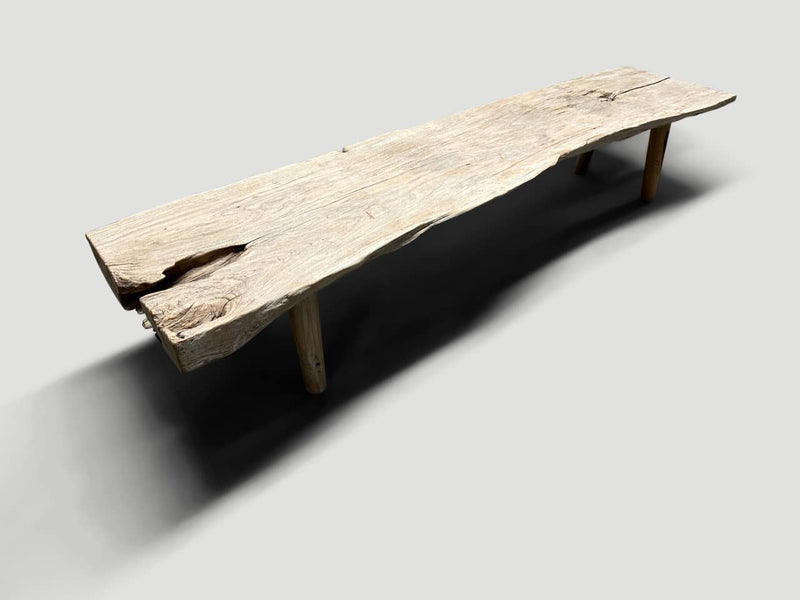 Sculptural Antique Bench