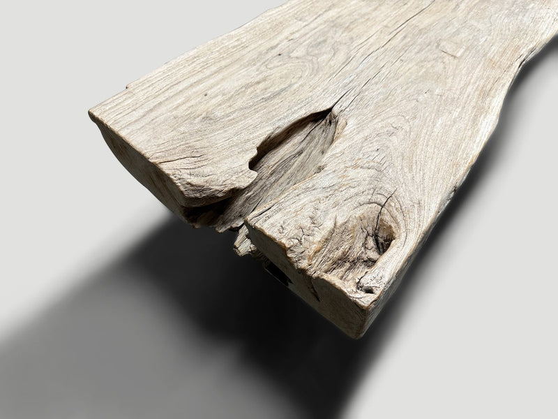 Sculptural Antique Bench