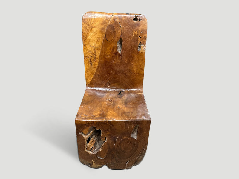 Sculptural Teak Chair