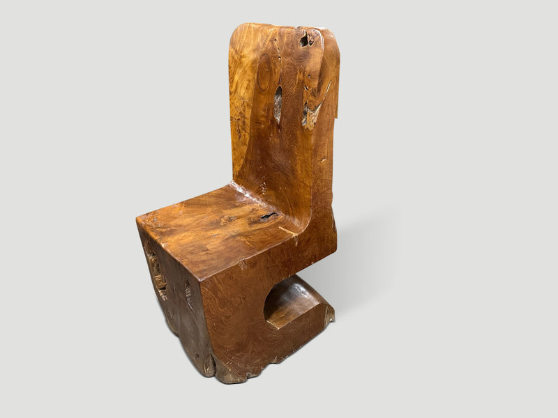 Sculptural Teak Chair