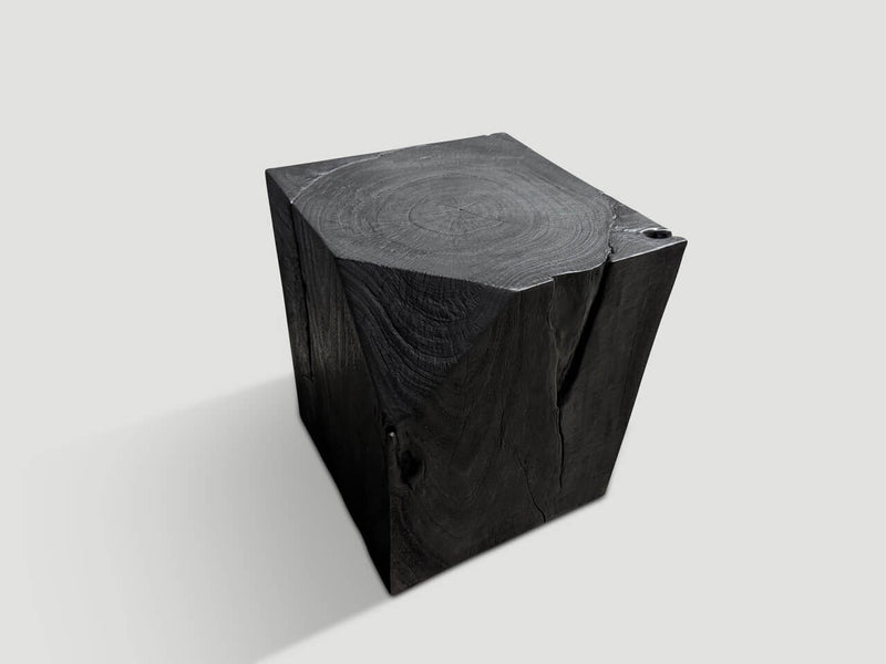 Minimalist Charred Side Table