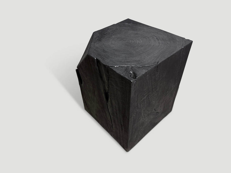 Minimalist Charred Side Table