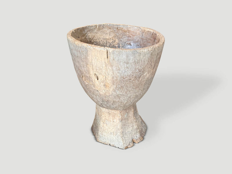 Large 19th Century Wooden Mortar