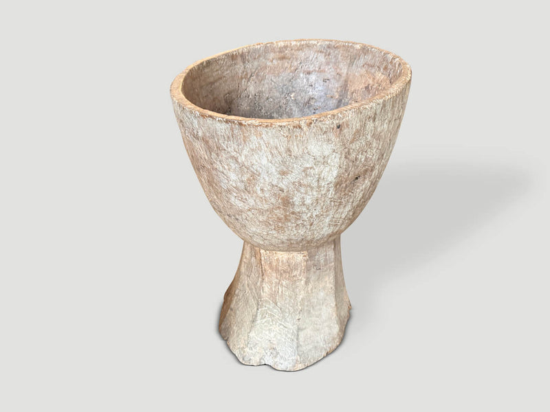 Large 19th Century Wooden Mortar