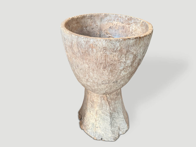 Large 19th Century Wooden Mortar