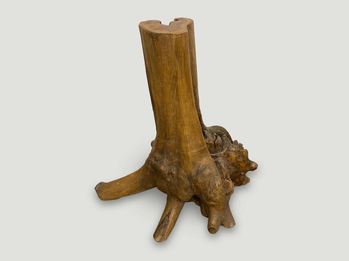Organic Teak Root Side Table