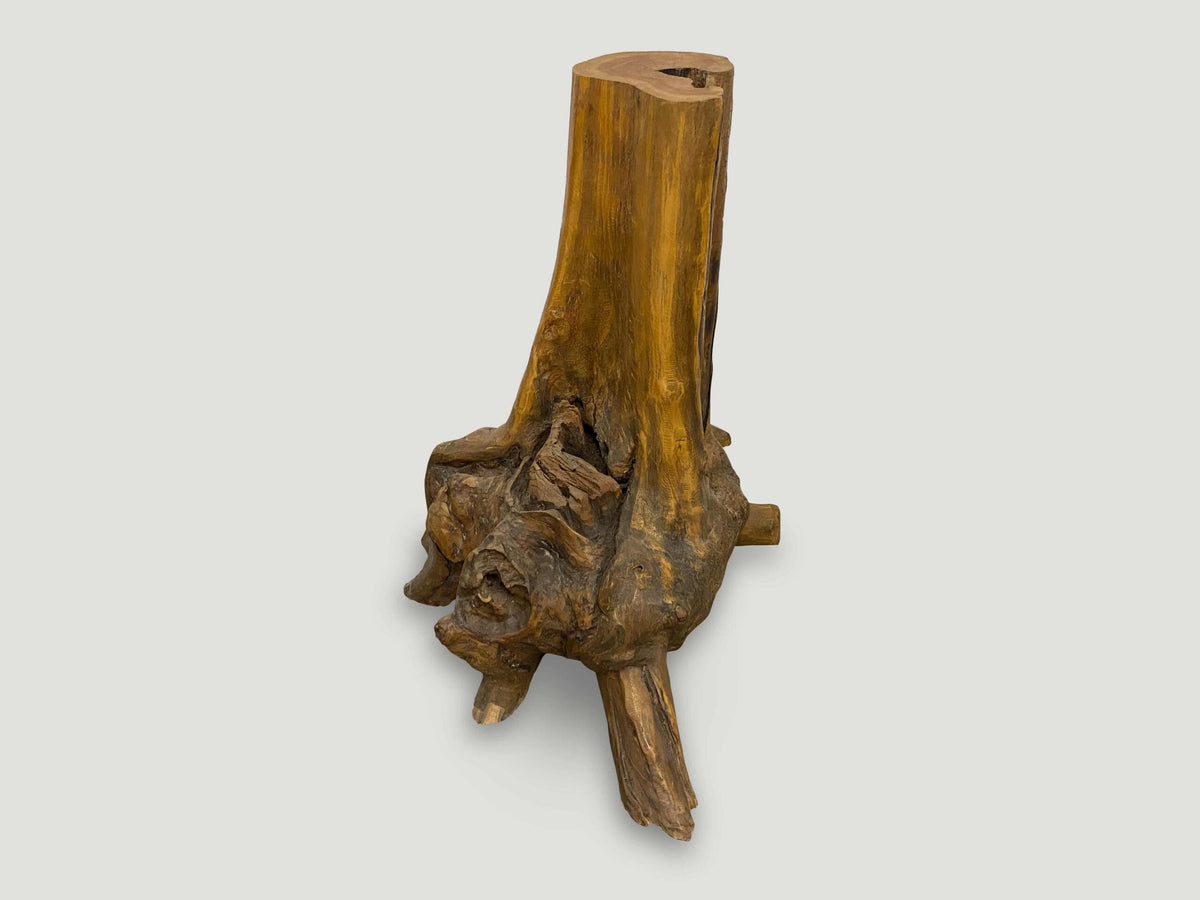 Organic Teak Root Side Table