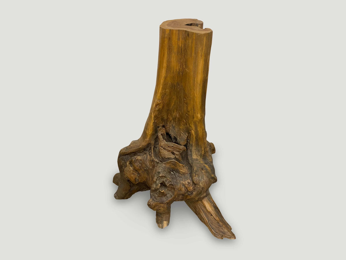 Organic Teak Root Side Table