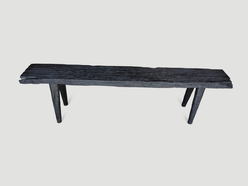 Minimalist Charred Bench