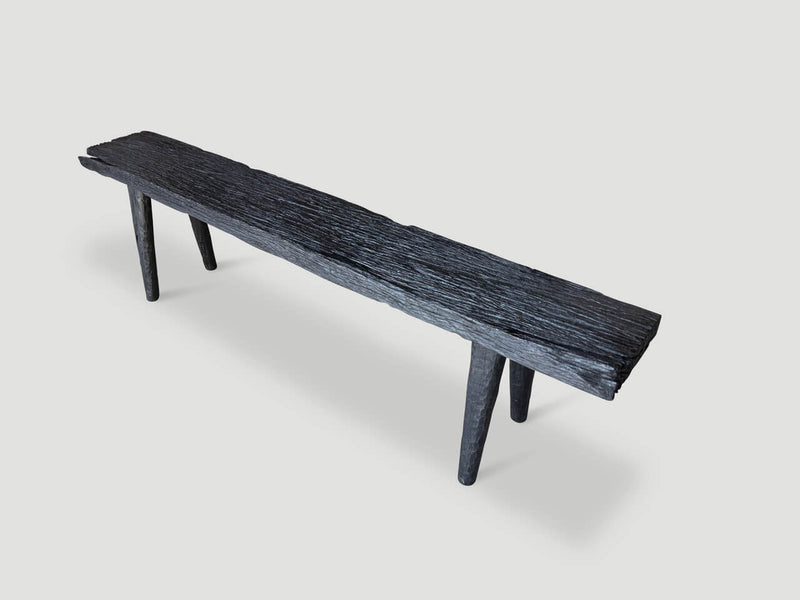 Minimalist Charred Bench
