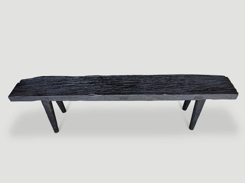 Minimalist Charred Bench