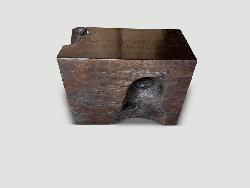 Sculptural Teak Side Table Or Coffee Table