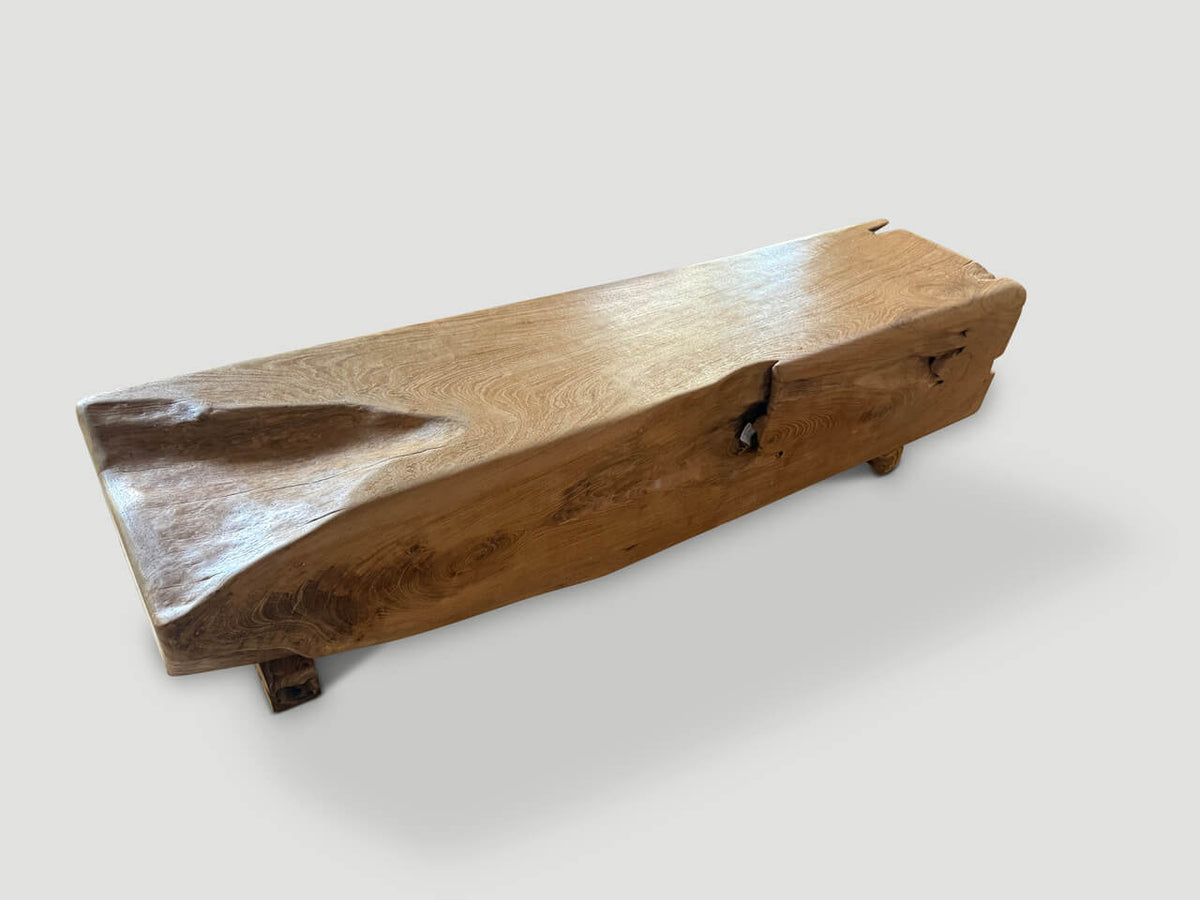 Ancient Teak Wood Bench or Coffee Table