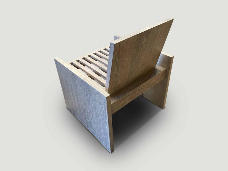 Minimalist White Washed Spa Chair
