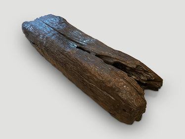 One Hundred Year Old Erosion Teak Wood Coffee Table