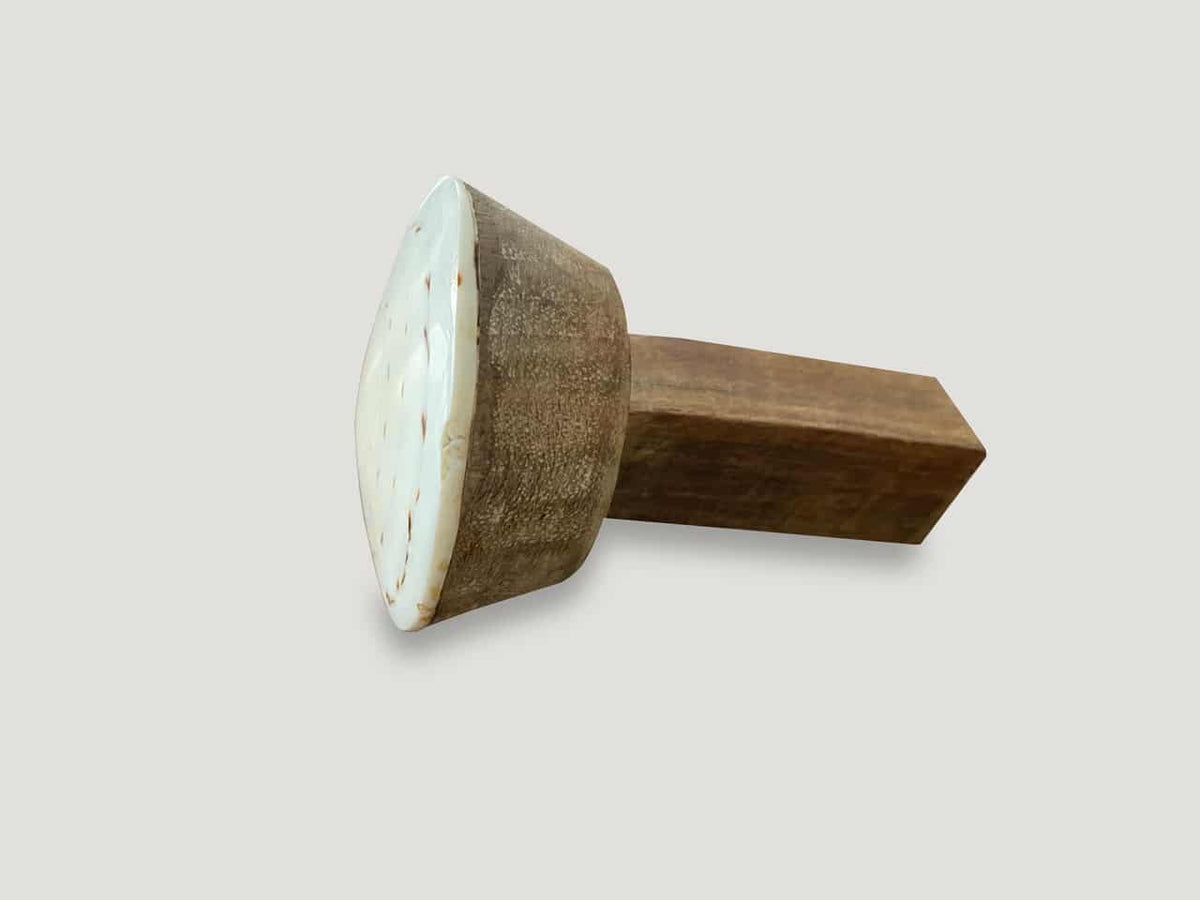 Shell and Wood Door Knob