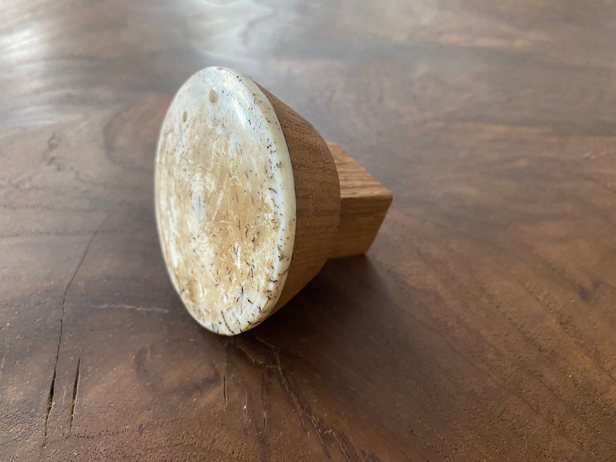 Shell and Wood Door Knob