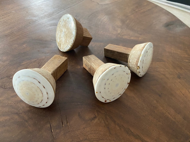 Shell and Wood Door Knob