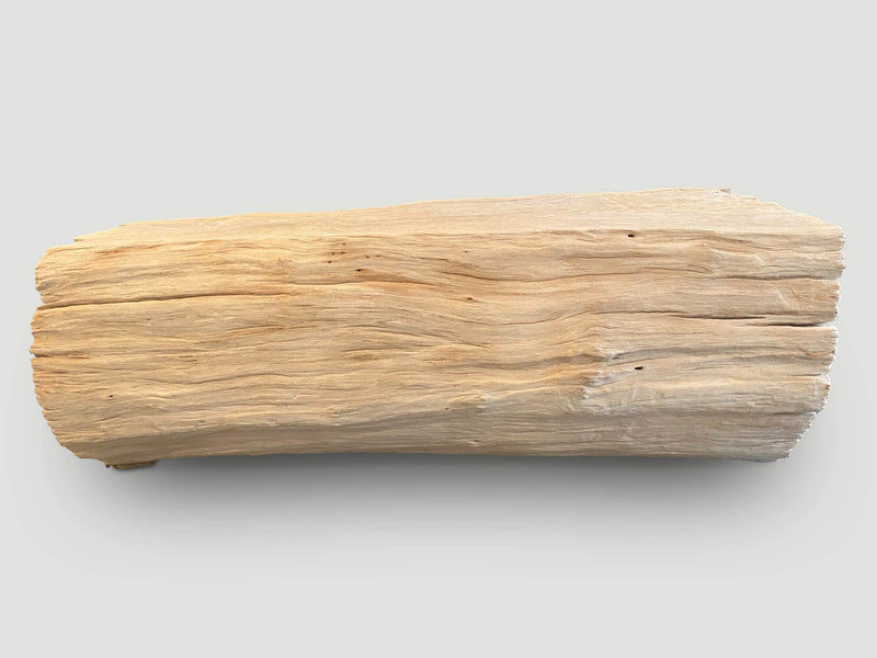 Bleached Log Bench or Coffee Table