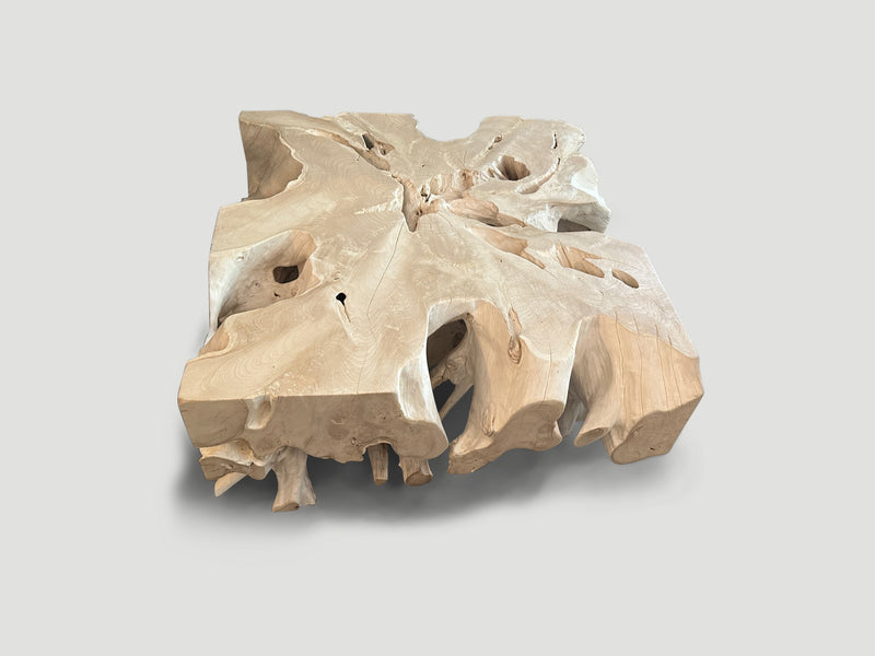 Organic Bleached Teak Coffee Table
