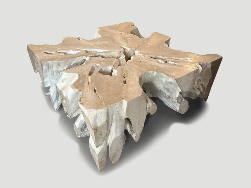 Organic Bleached Teak Coffee Table