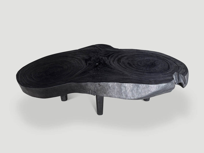 Amorphous Single Slab Mid Century Modern Coffee Table
