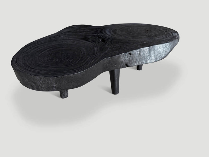 Amorphous Single Slab Mid Century Modern Coffee Table