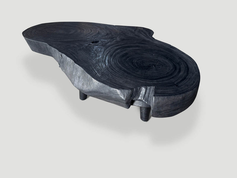 Amorphous Single Slab Mid Century Modern Coffee Table