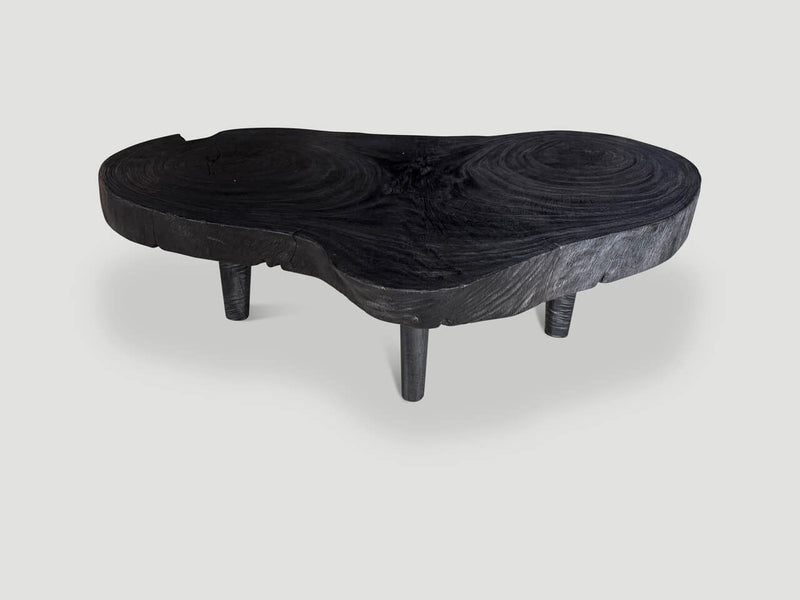 Amorphous Single Slab Mid Century Modern Coffee Table