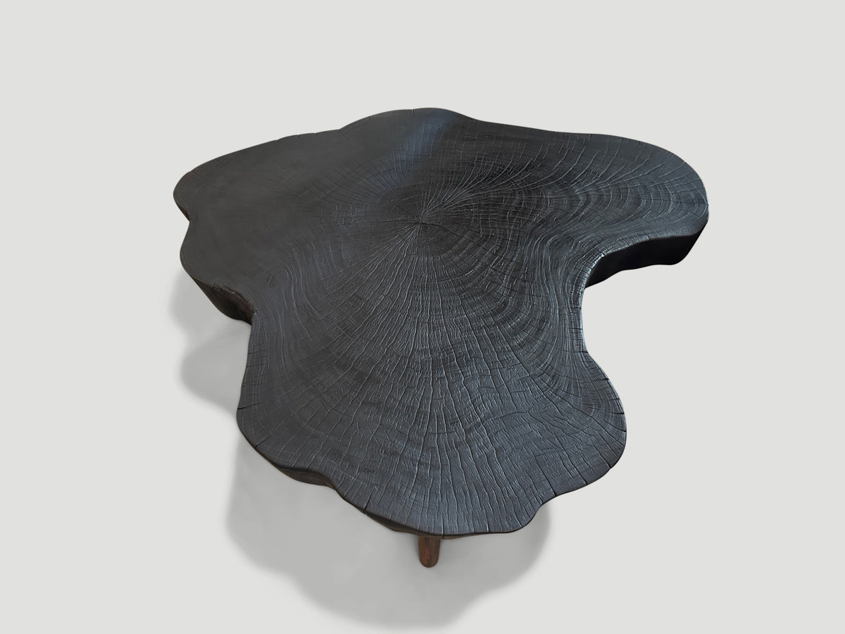Amorphous Charred Coffee Table